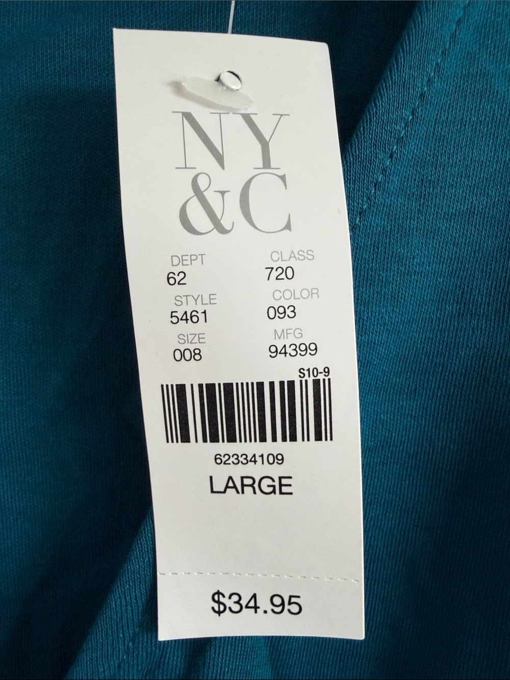 NWT New York & Company Teal V-Neck Sleeveless Wrap-Style Mini Dress - Picture 2 of 10